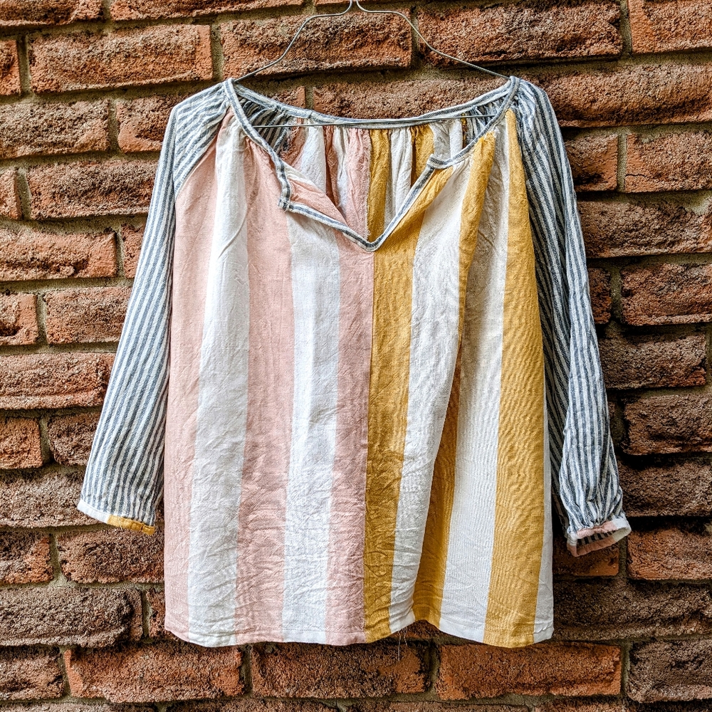 Handmade colourblocked blouse